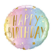 Happy Birthday Balloon 18 in