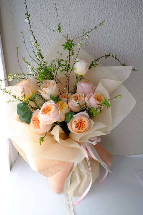 Juliet Rose Hand-Tied Bouquet